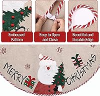 Vista 135 de Mr. Pen Christmas Tree Skirt - 48 inches, Faux Fur, White