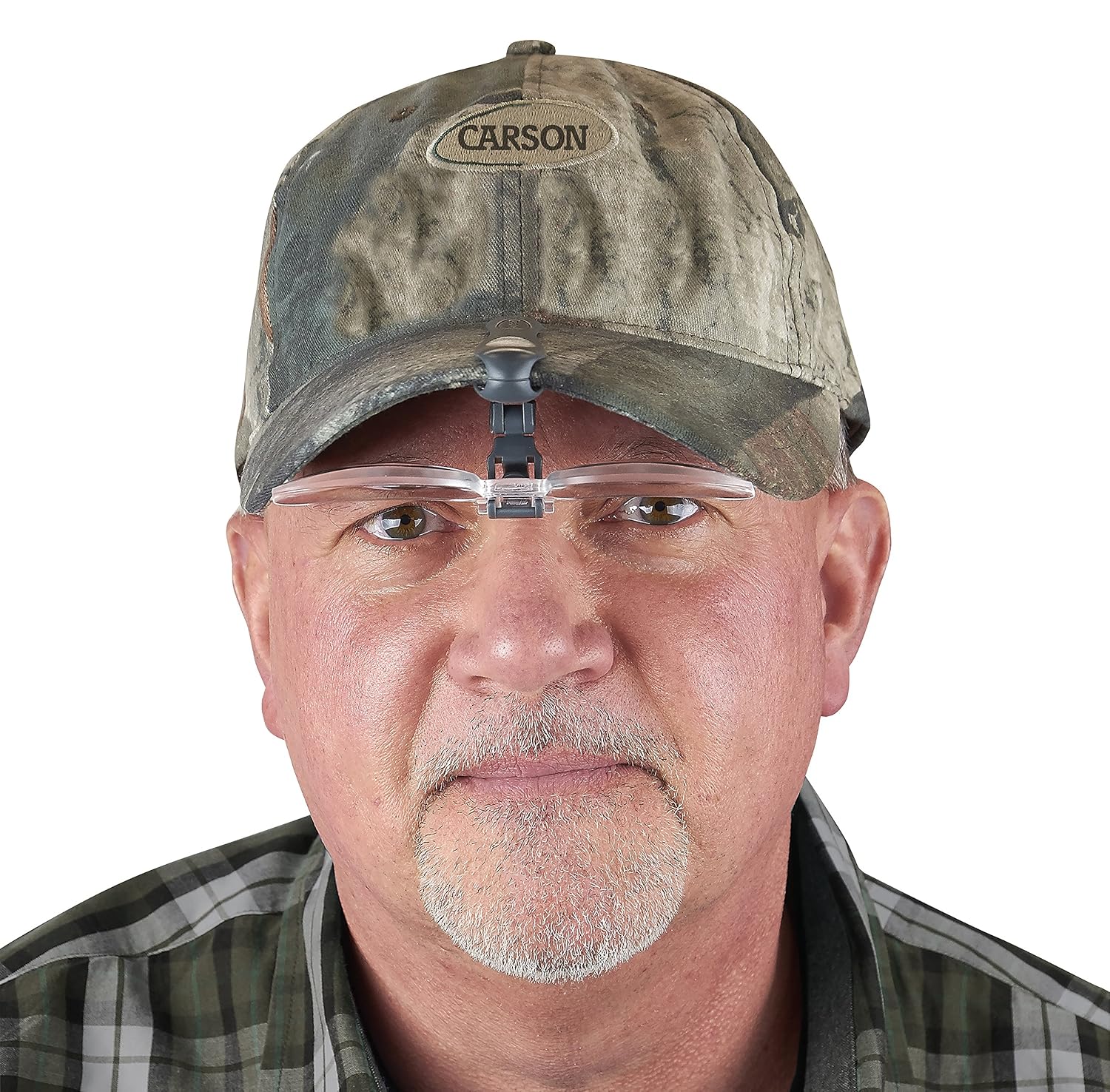 Carson Optical VisorMag 1.75x Power (+3.00 Diopters) Clip-On Magnifying Lens for Hats VM-10
