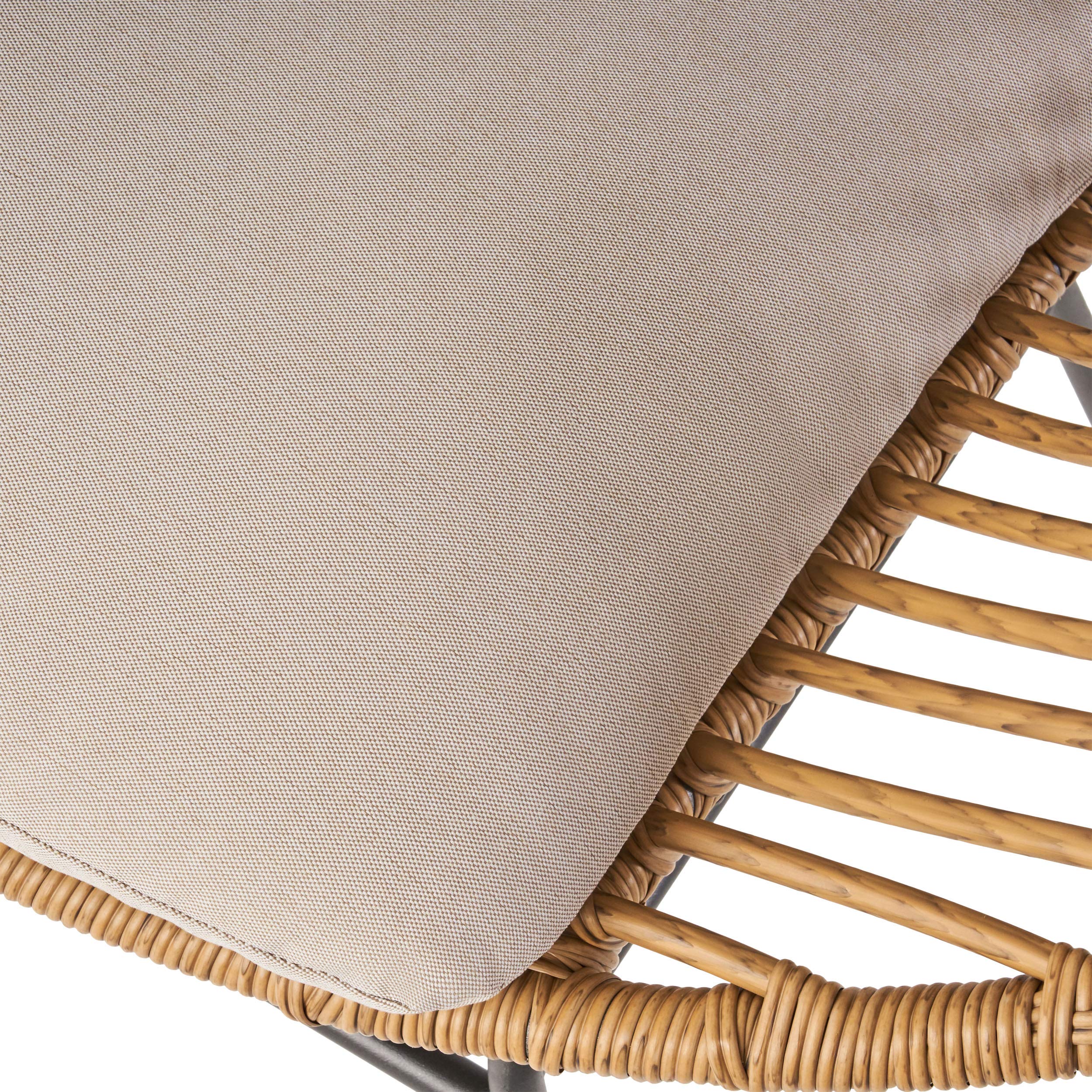 Amazon Com Christopher Knight Home Aleah Indoor Woven Faux Rattan Chairs With Cushions Set Of 2 Light Brown And Beige Finish Furniture Decor