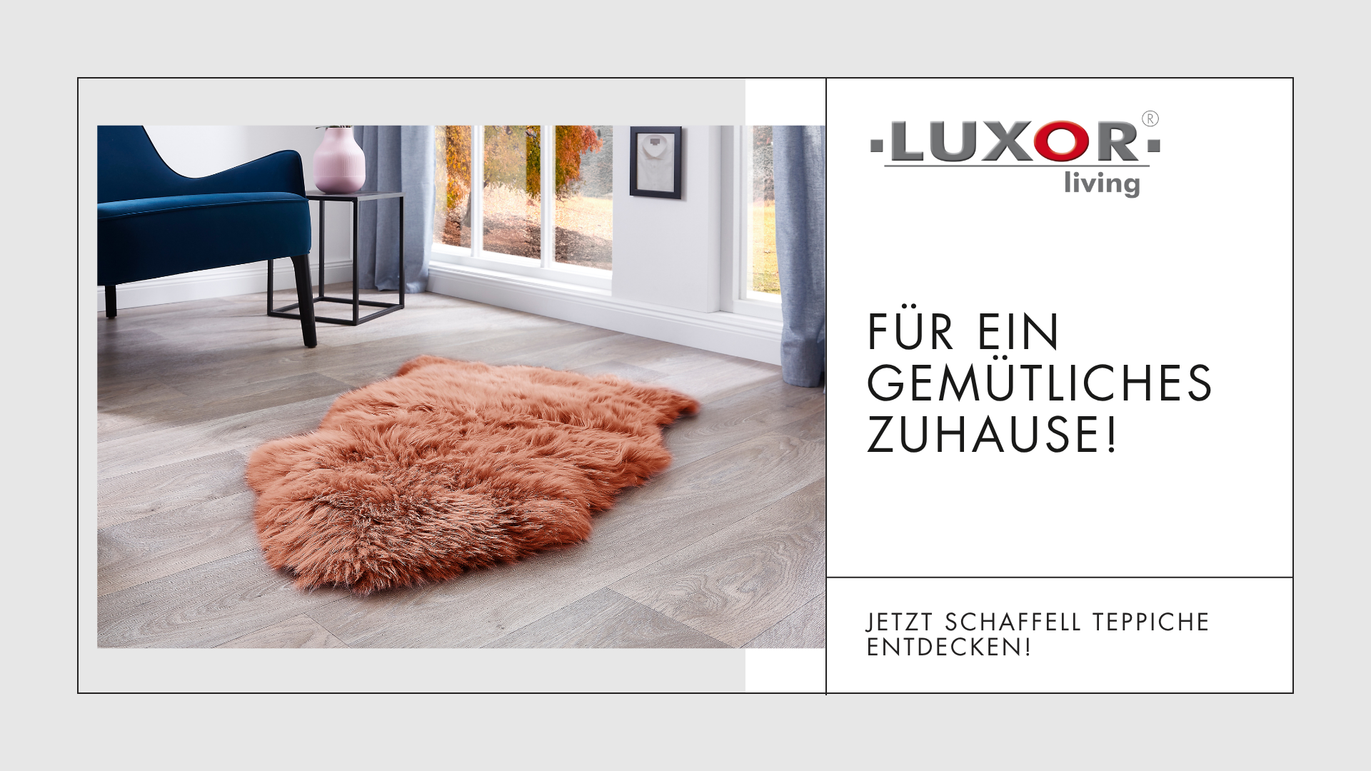Echter Schaffell-Teppich – Flauschig, Natürliche Wolle, Für Wohnzimmer, Schlafzimmer & Mehr