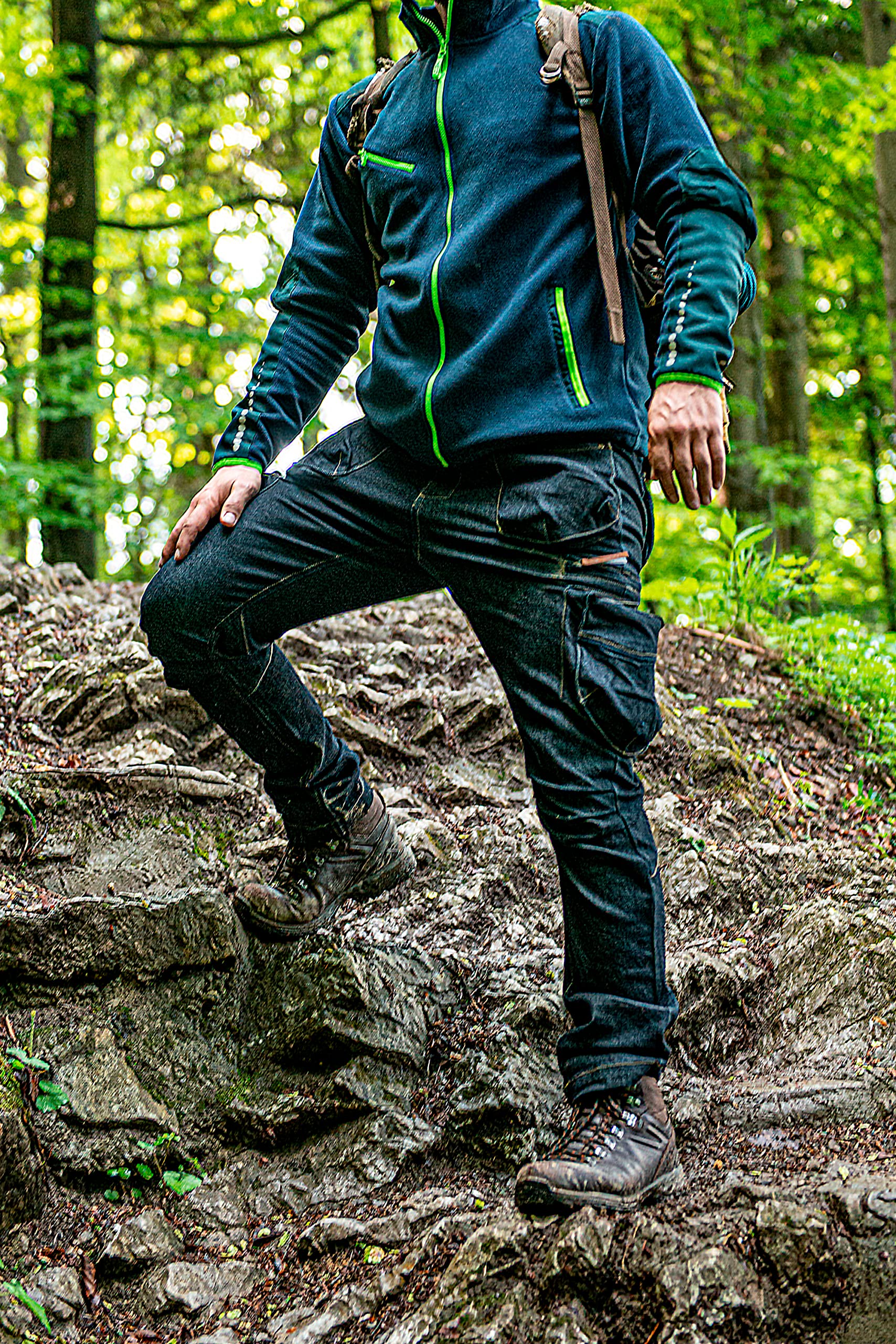 NEO TOOLS Veste de travail en polaire premium pour hommes, (taille S-3XL) 300 g/m² | ou ensemble avec pantalon de travail et t-shirt | Éléments réfléchissants, vêtements durables