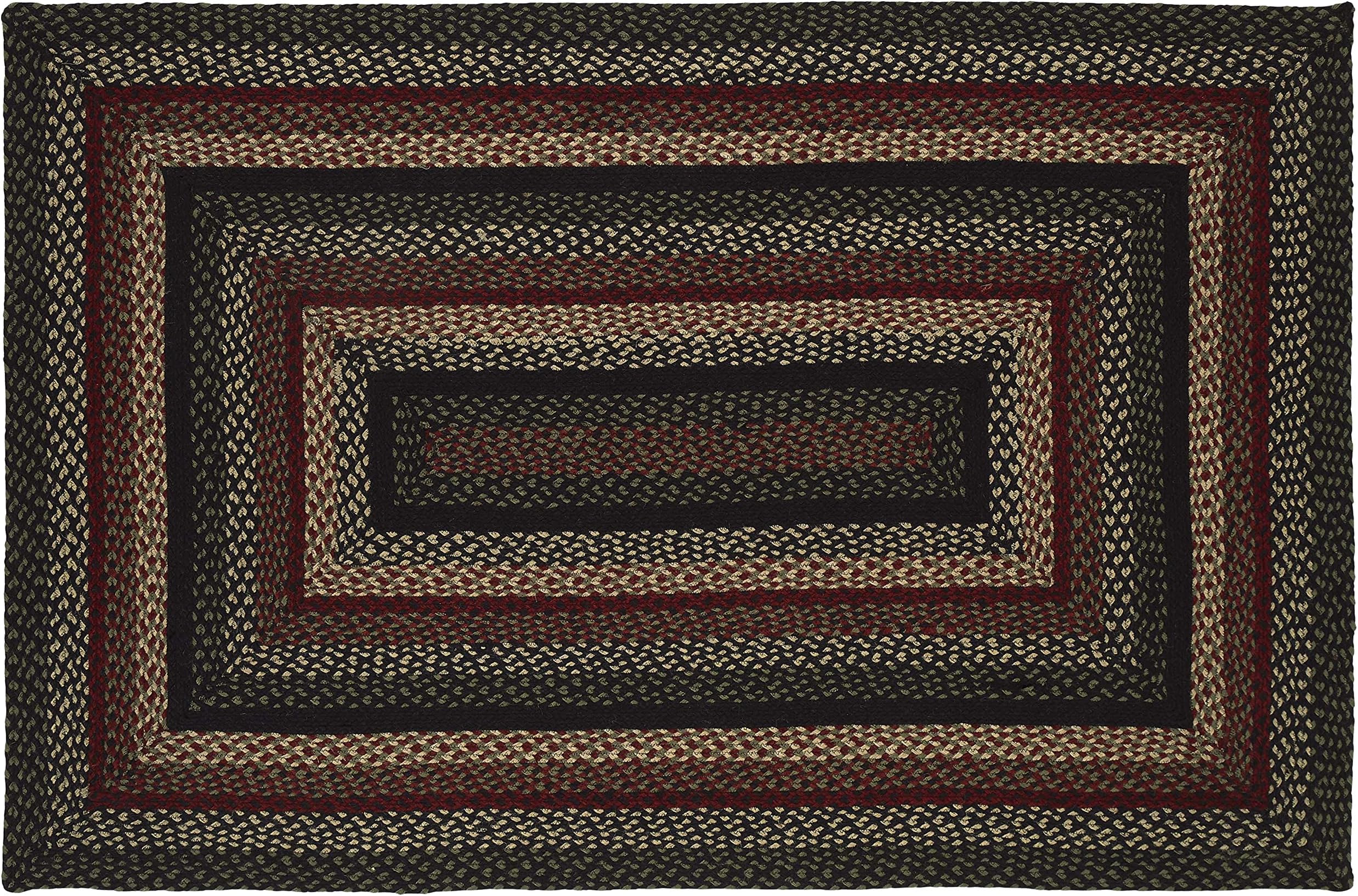 Amazon.com: Tartan Premium Braided Collection | Primitive, Rustic ...