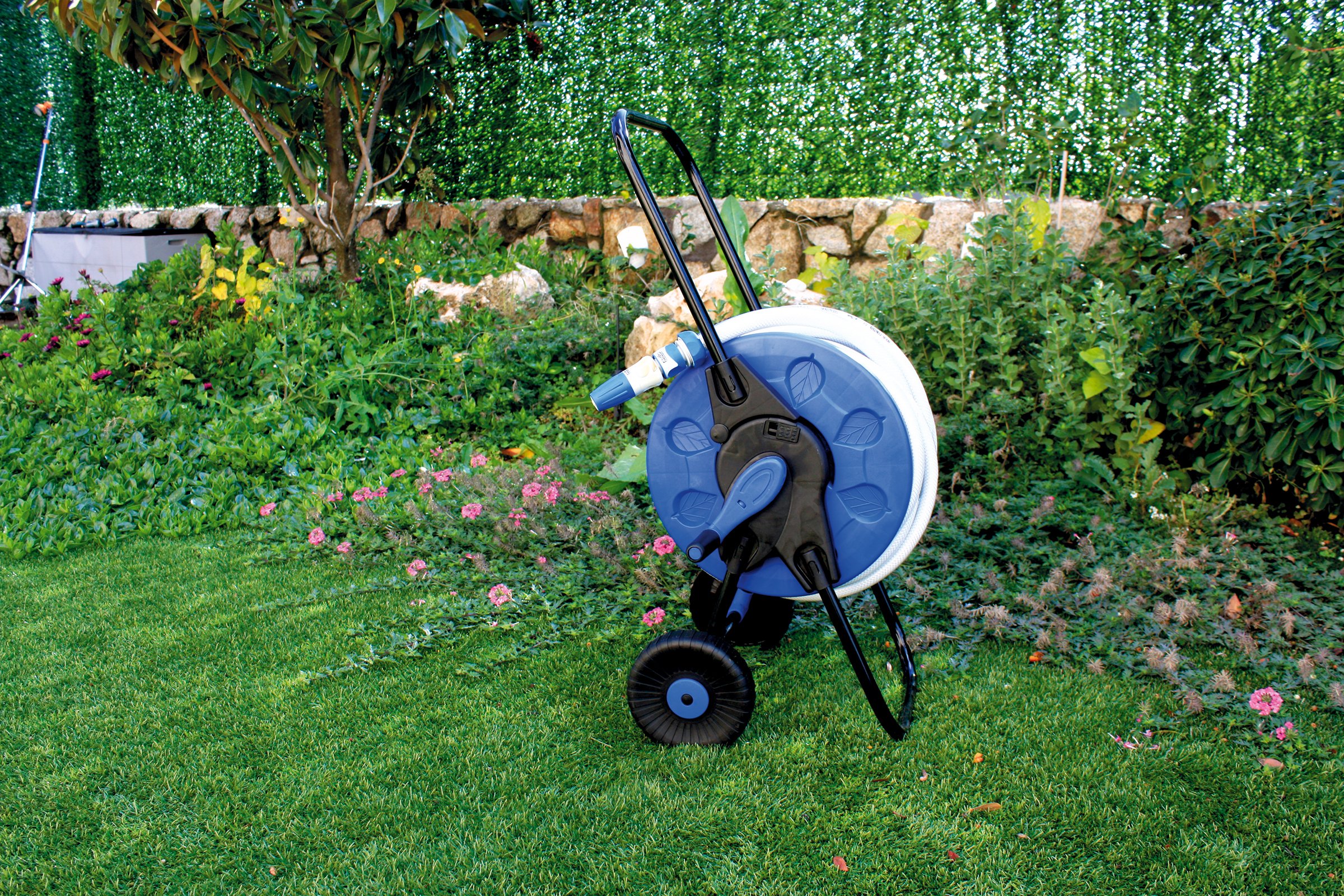 AQUA CONTROL c2098 N – Carrello avvolgitubi, Colore: Blu Nero