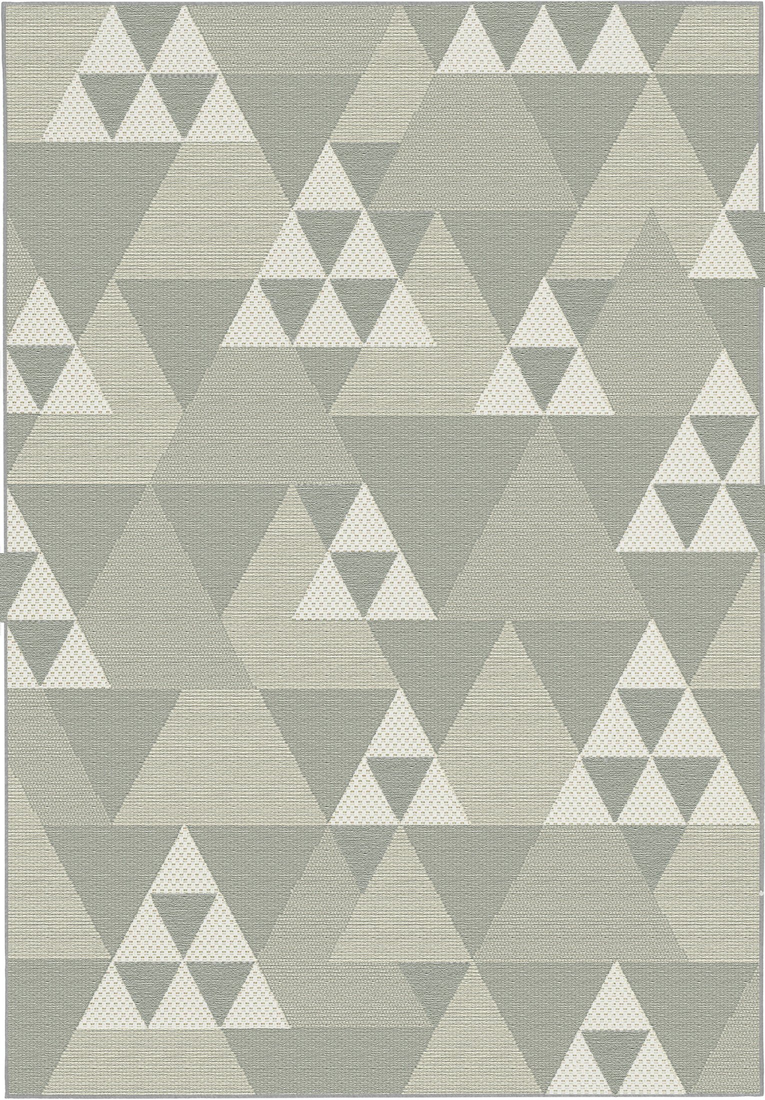 ASPECT AGASTA Geometric Triangle Pattern Area Rug, polypropylene, Grey, 120x170cm