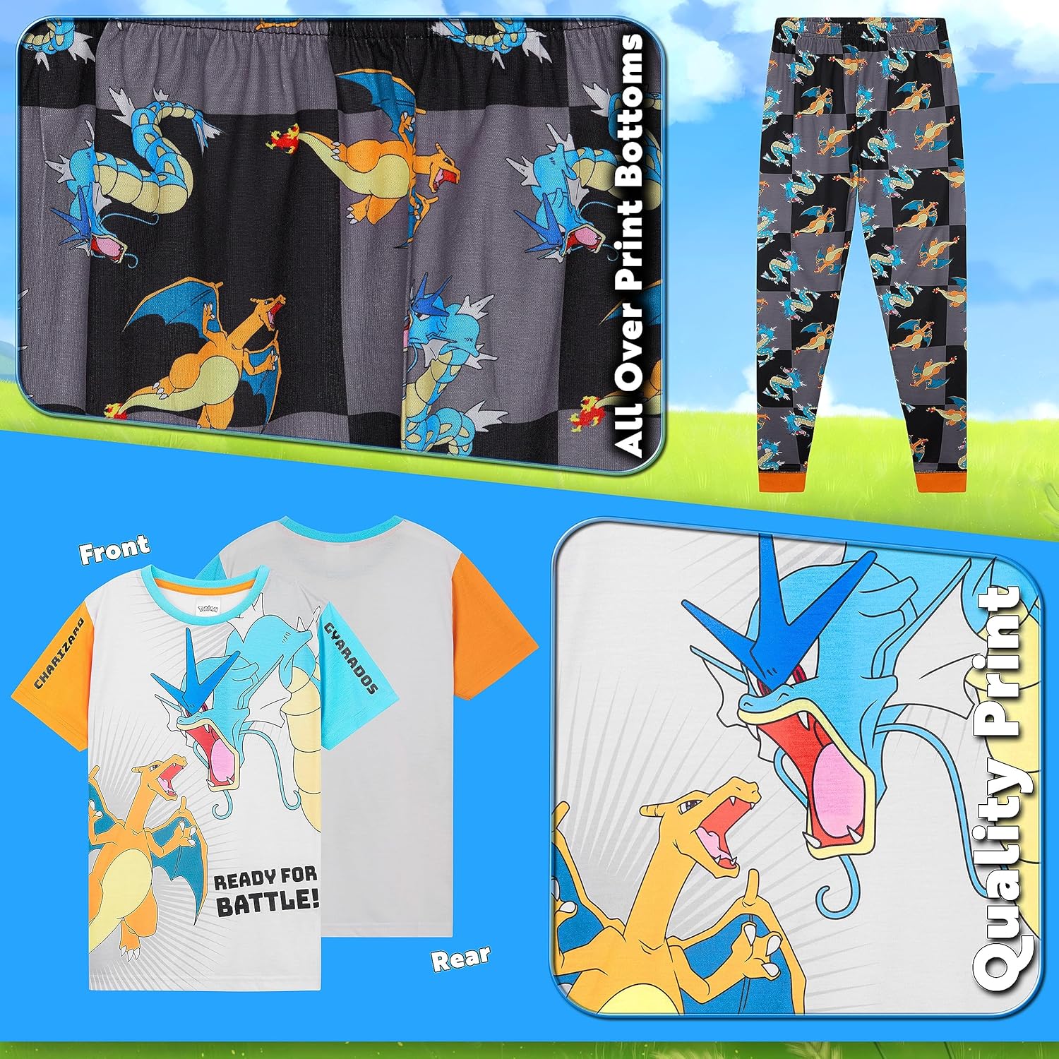 Pokemon Boys Pyjamas Set - Lounge Wear T-Shirt and Long Bottoms Teenagers PJs 4-14 Years - Gifts for Boys - Image 5