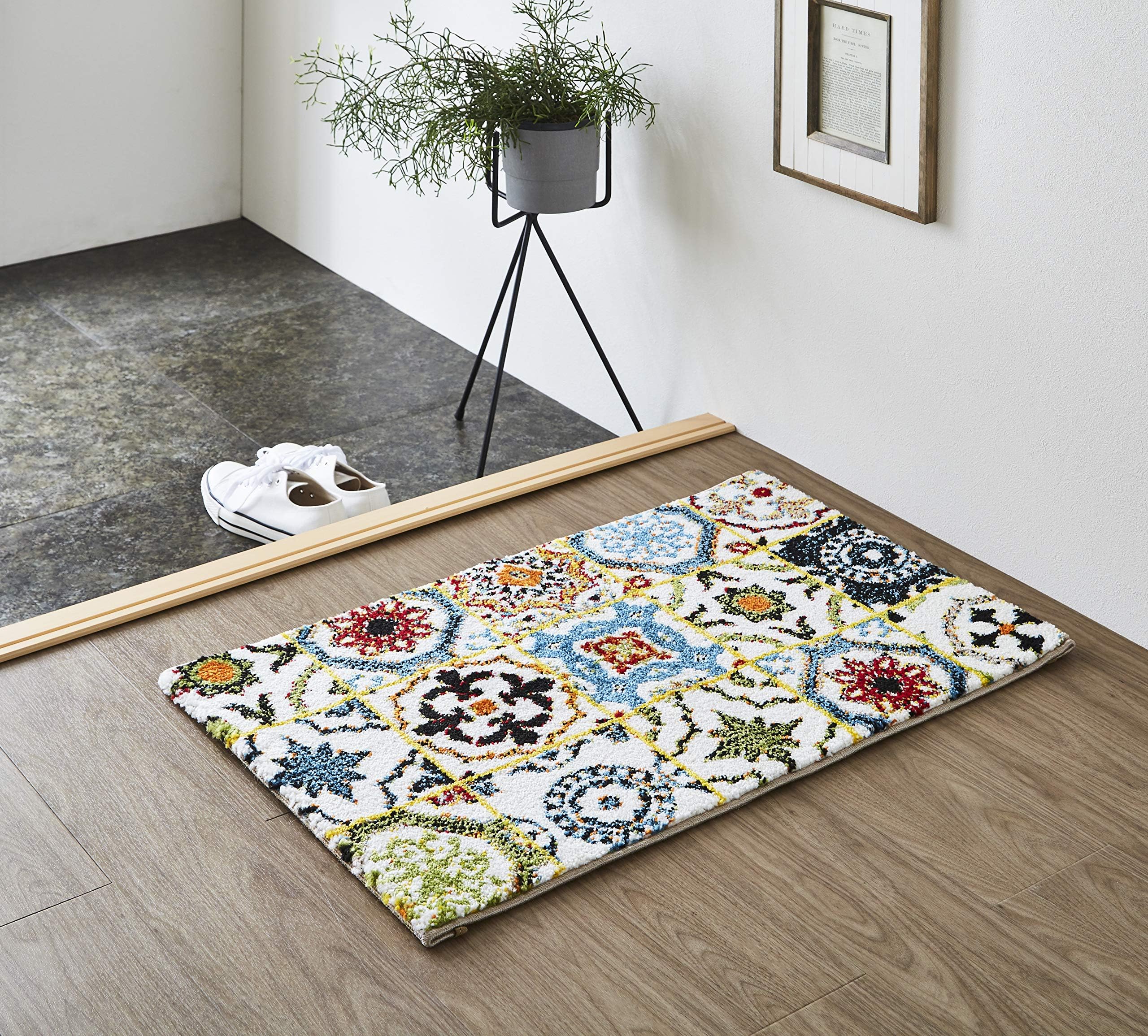 Amazon | INSIMAN 玄関マット カーペット 屋内 ドアマット おしゃれ - 70 * 120 cm ギャベ 泥落としマット ...