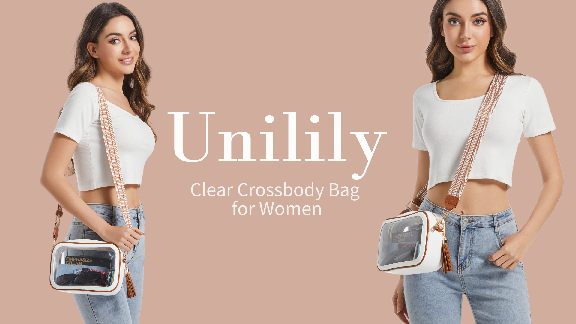 Amazon.com: Unilily Clear Bag for Stadium Events, Clear Purse
