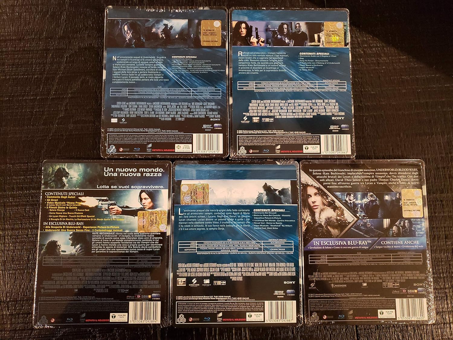 UNDERWORLD 1-5 Steelbook Collection [Region-Free Import Limited Edition]