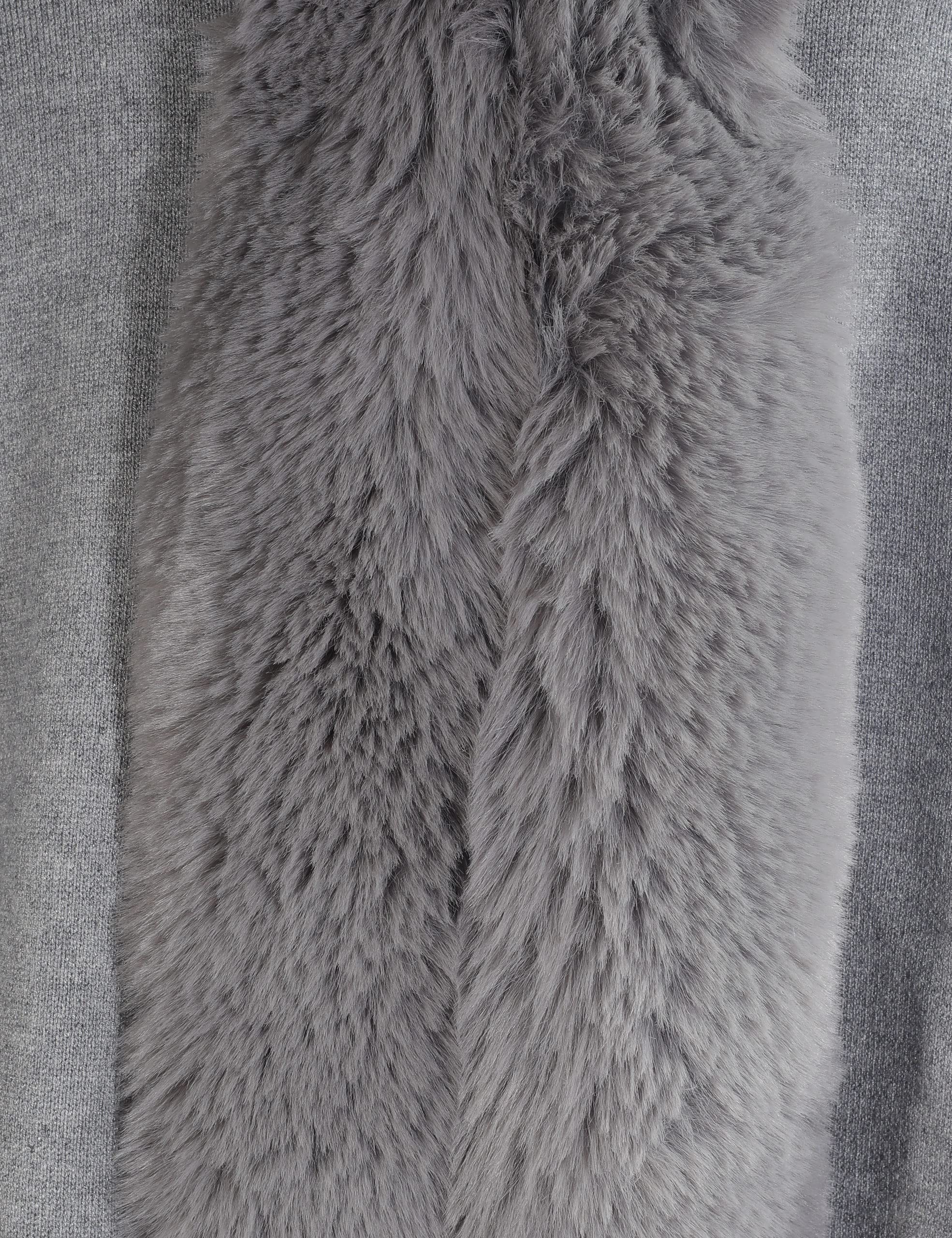 ZLYC Écharpe D'hiver Chaude en Fausse Fourrure Châle pashmina Femme (lot de 1)