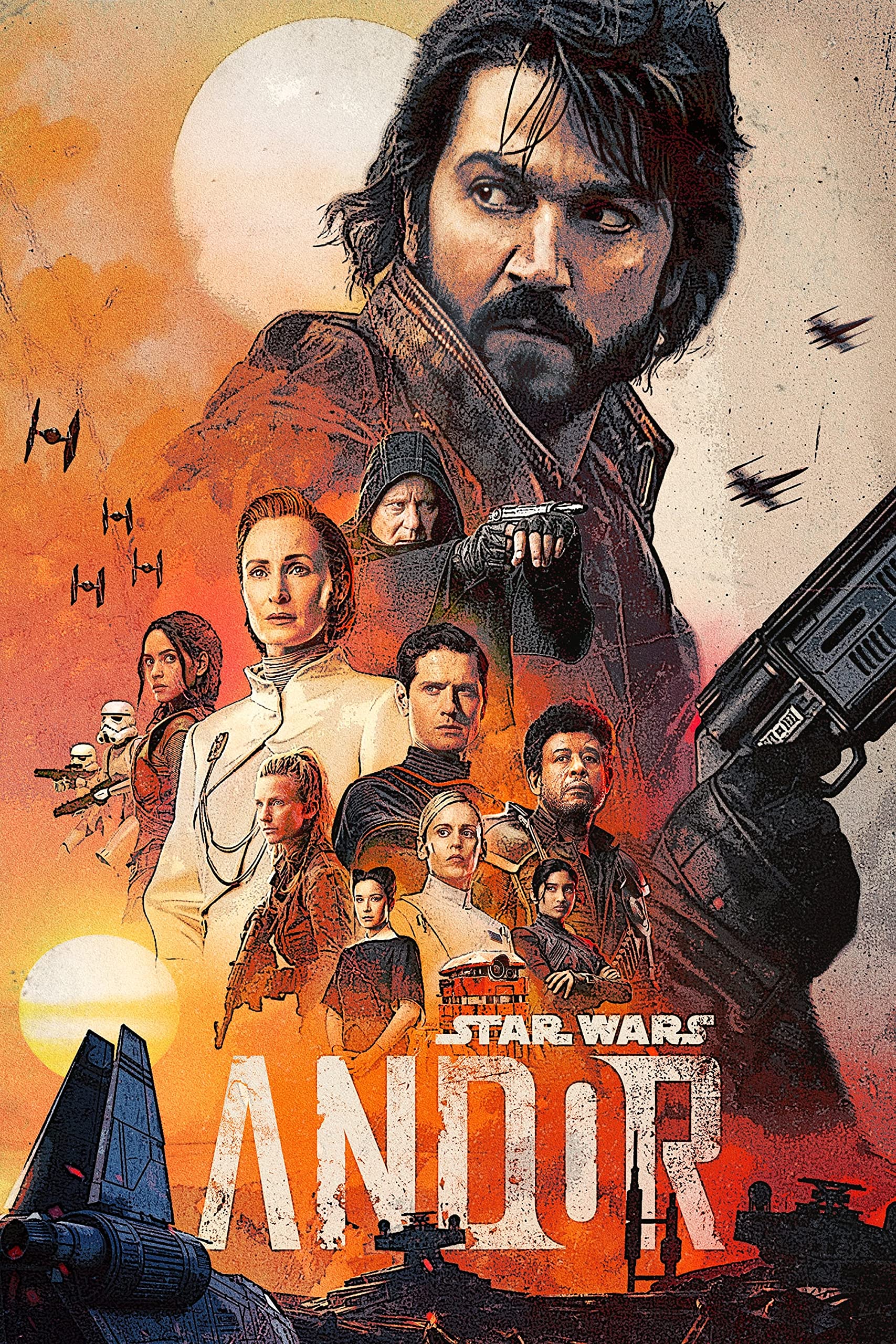 Craftylittlepenguin Star Wars Andor Poster 2022 Print Unframed A3 A2 A4 Maxi Art Wall Art Home Decor Movies Cinema Disney- 2131 (Maxi - 61cm x 91cm)