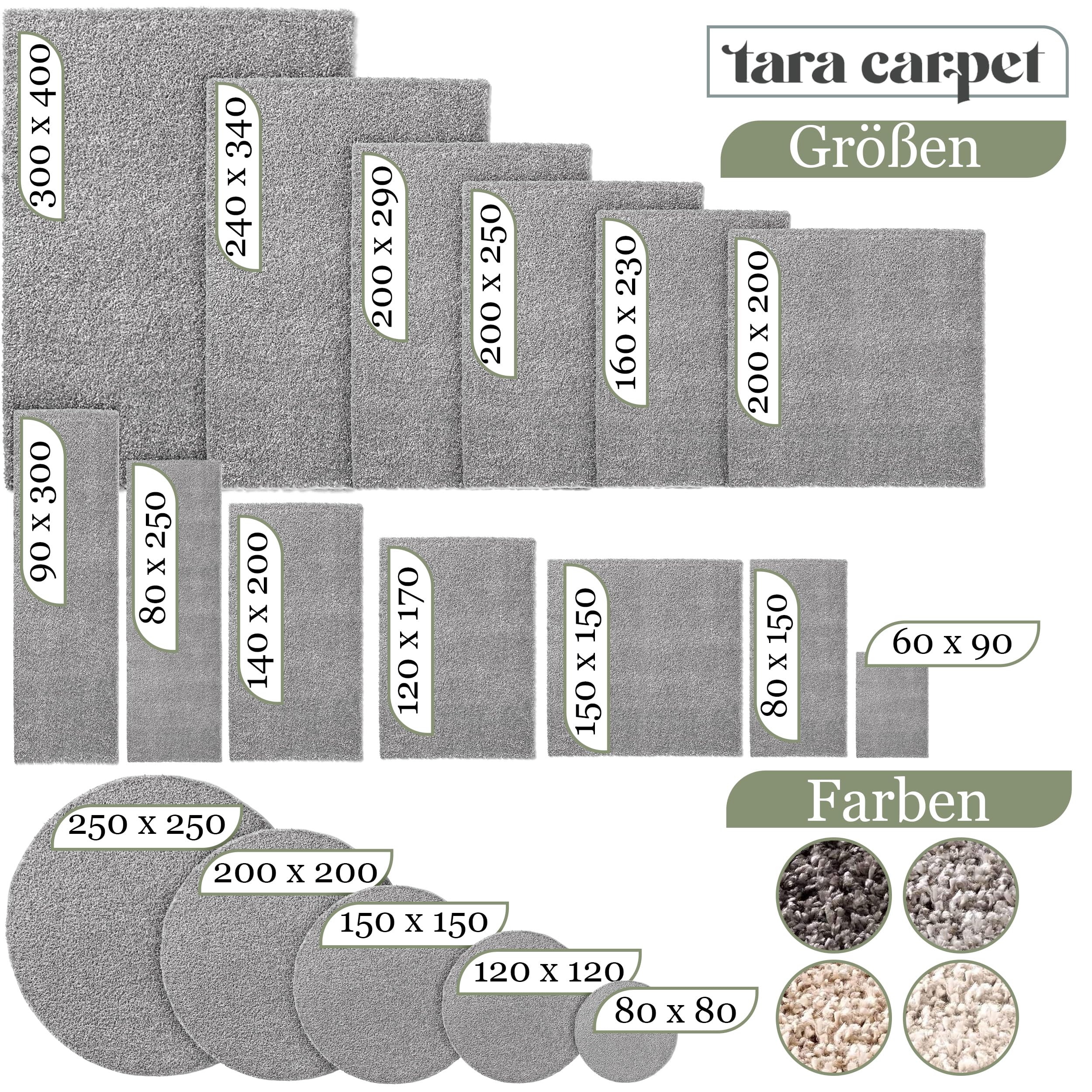 Taracarpet Shaggy Teppich Wohnzimmer Venezia Hochflor Langflor Teppiche modern Creme 160x230 cm