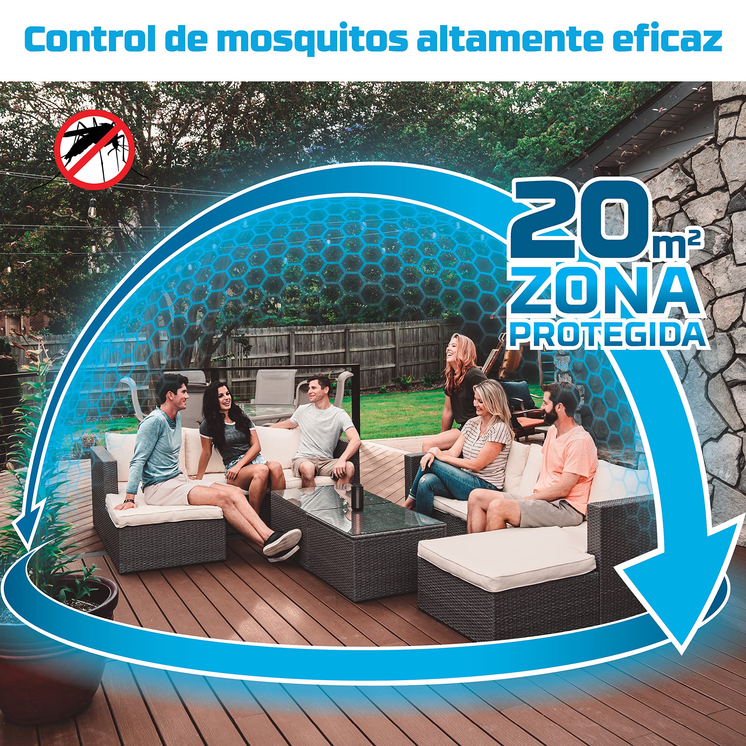 ThermaCELL – Pack antimosquitos para Exterior; Incluye recambios para 12h + 48h Extra; eficaz antimosquitos para la terraza; Alternativa al Spray antimosquitos, sin Deet, sin Perfume