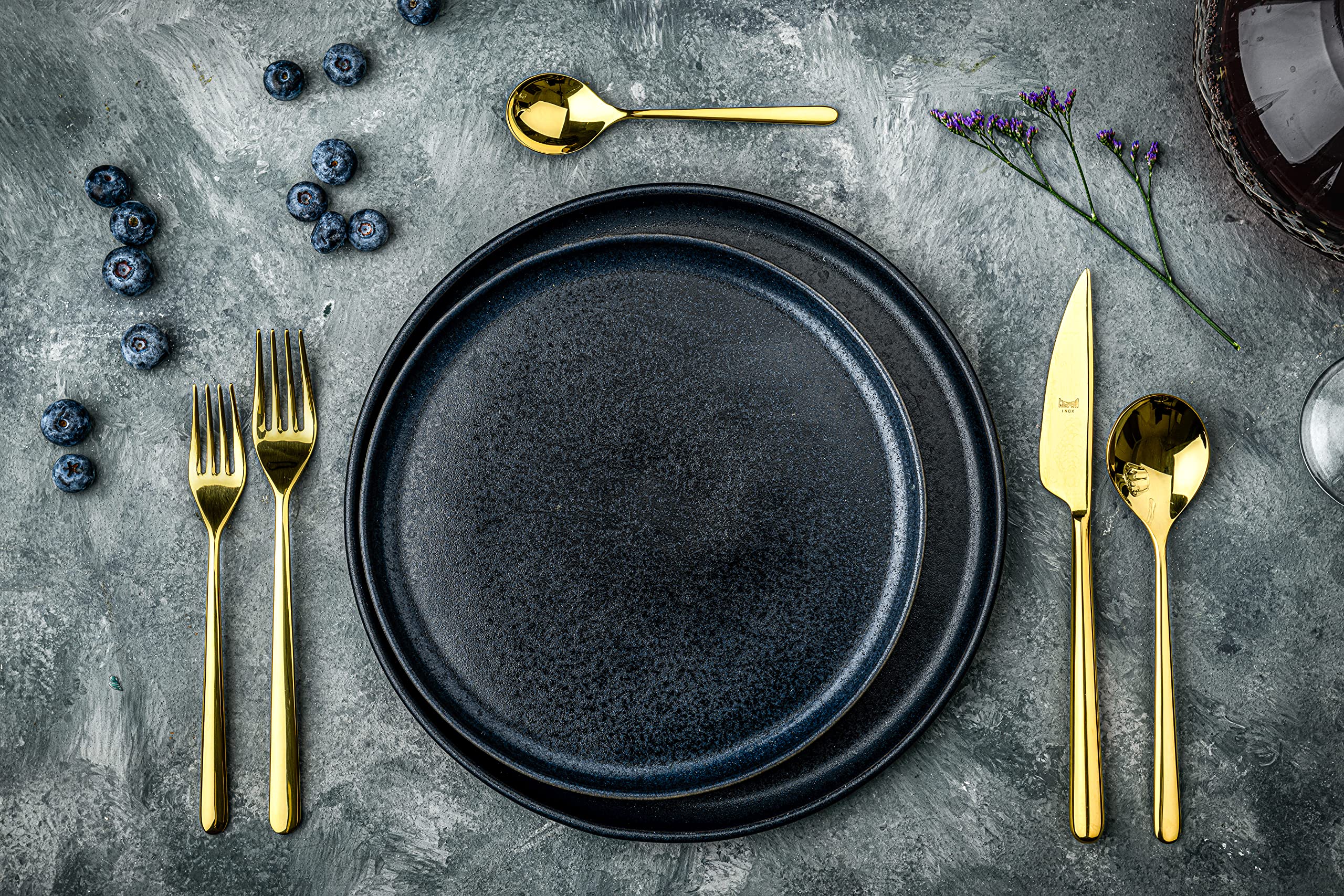 Gold-Finish Restaurant Crumb Sweepers, Set of 6