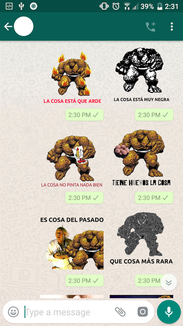 La Cosa Stickers for WhatsApp App on Amazon Appstore