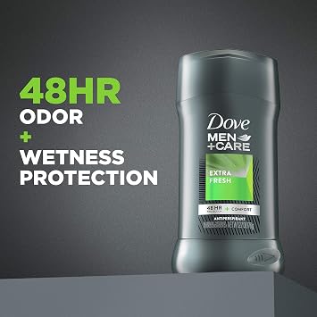 Dove Men+Care Antiperspirant Deodorant Stick, Extra Fresh 2.7 oz