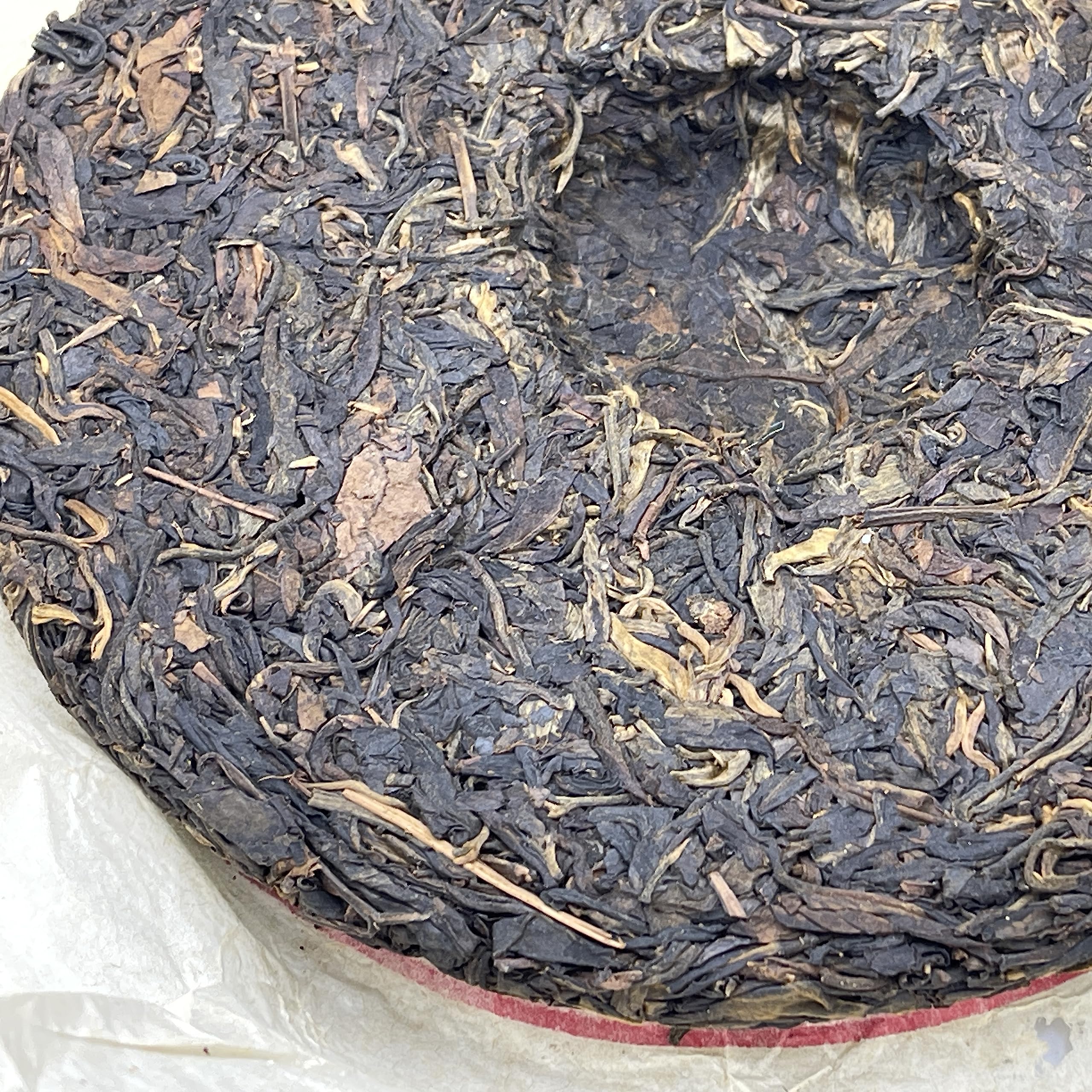 2002 China Tea Round Cake - Grade A Green Seal Raw Pu-erh Tea, 400g, from Yunnan