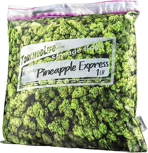 Pineapple Express Stash - Funda de almohada con bolsillo secreto, cojín decorativo con compartimento oculto fresco, se adapta al relleno de almohada