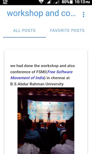 workshop and conferences