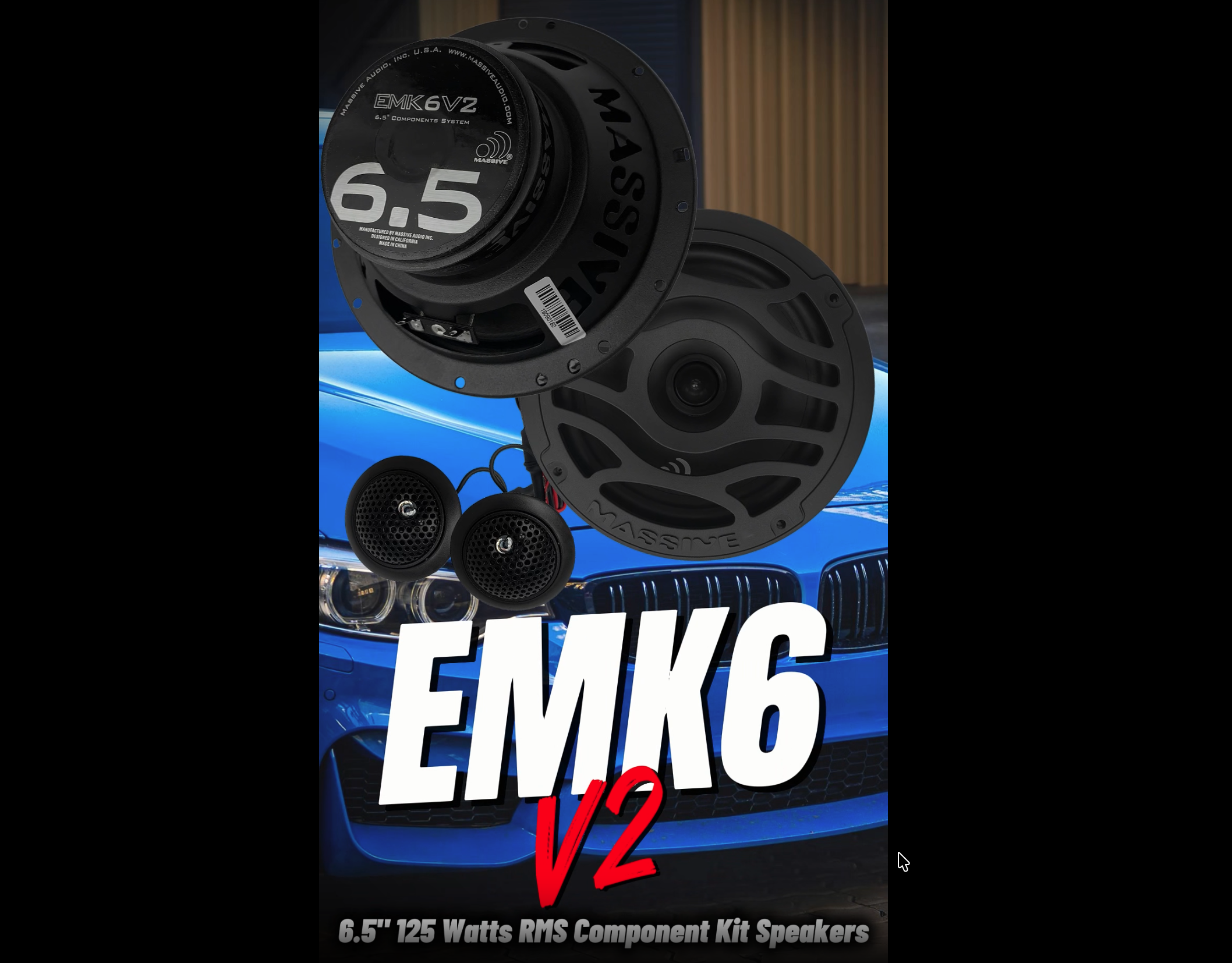 Amazon.com: Massive Audio EMK6 | V2 6.5 Inch 125W RMS Component