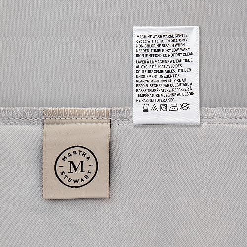 Miniatura 10 de MARTHA STEWART Juego de sábanas tamaño Queen de 100 % algodón, 4 piezas, suave, suave, duradero, de fácil cuidado, sábanas de 16 pulgadas de
