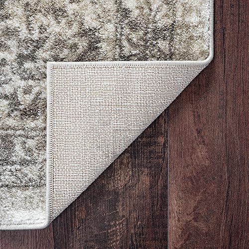 Miniatura 6 de Tayse Gaya - Alfombra rectangular dorada de 5 x 8 pies para sala de estar, dormitorio o comedor, alfombras bohemias bohemias, oriental