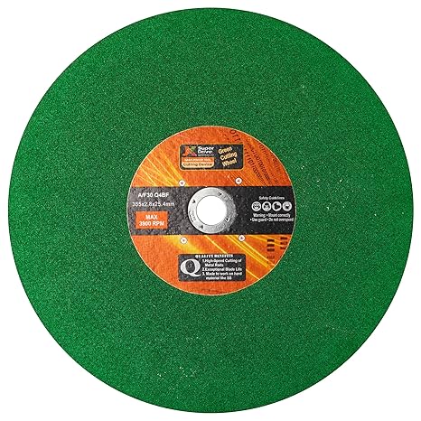 JK Super Drive Green Flat Cutting Wheels 14 Inch for Cutting of Stainless Steel And Mild Steel Rods & Bars and Channels (SD9060285)
