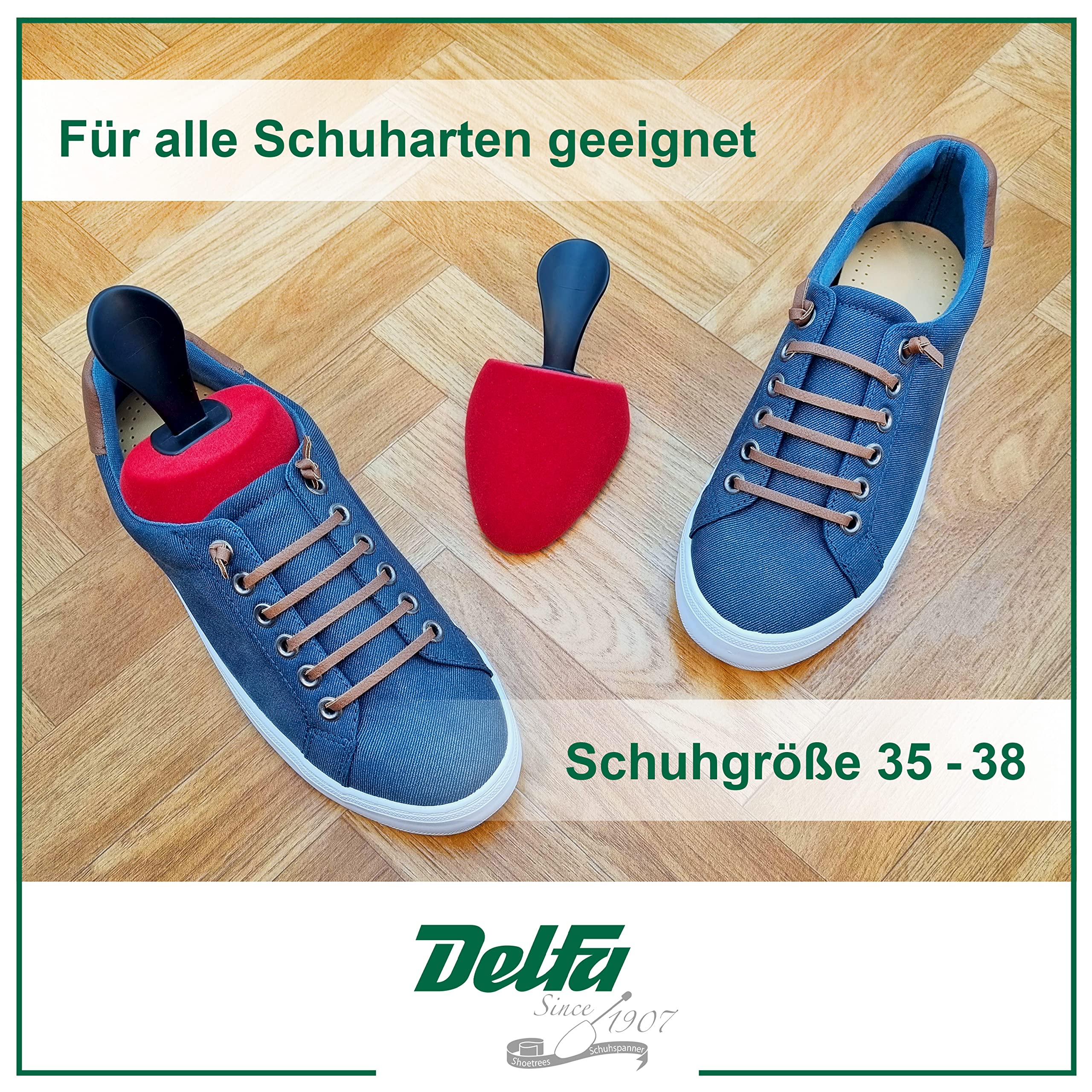 DELFA Completo di 5 paia Tendiscarpe di schiuma morbida Greta per scarpa decolte e col tacco, nuova combinazione di colori