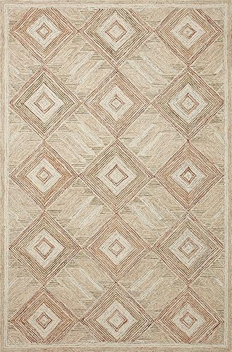 Miniatura 3 de Loloi II Varena Collection VAR-01 - Alfombra de área arena/arcilla de 5 pies x 7 pies 6 pulgadas