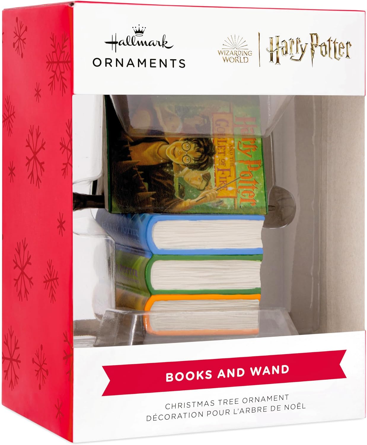 Hallmark Harry Potter Books and Wand Christmas Ornament image 3