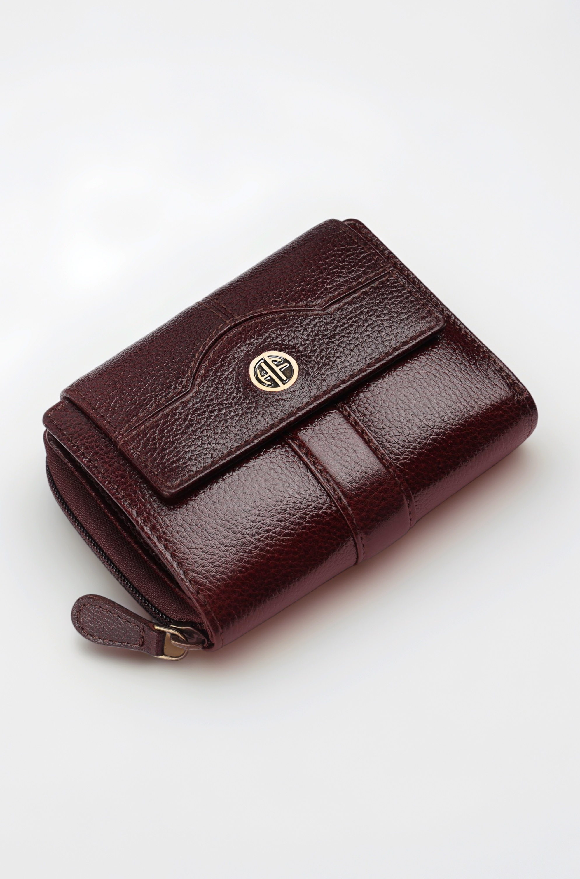 - Leather Ladies Wallet for Woman with 14 Card Slots - Clutch Purse for Women, Ladies Wallet for Women Stylish, Ladies Purse for Women Wallet, Gift for Womens - Brown