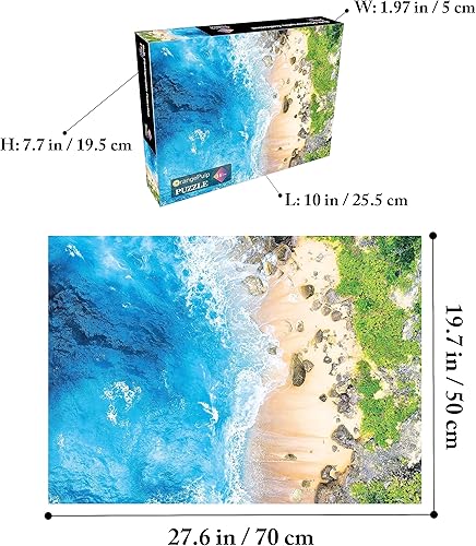Miniatura 3 de OrangePulp Rompecabezas de 1000 piezas para adultos, juegos familiares de cerebro, rompecabezas de colección fotográfica (Isla de Bali)