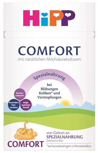 HiPP Comfort posebna hrana (4 x 600g), od rođenja, sa smanjenim sadržajem laktoze, za dijetalnu kontrolu grčeva, nadutosti i zatvora