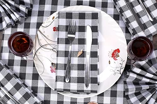 Miniatura 39 de Servilleta de tela de algodón de 18 x 18 pulgadas, color azul, servilletas de uso diario, servilletas de algodón, servilletas de boda, servilletas