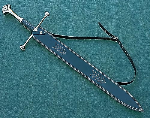 Miniatura 4 de King Aragorn - Espadas forjadas a mano, espada real  Espada Anduril, Narsil y espada medieval, espada de acero de Damasco, espada Claymore hecha a