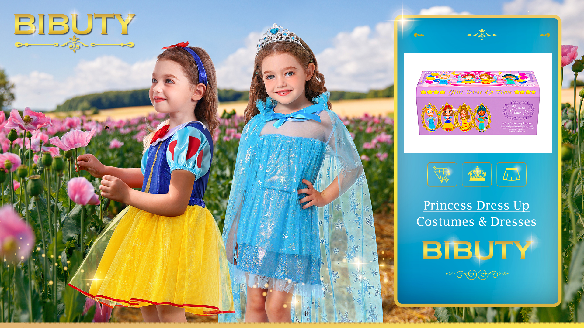 Dress Up Clothes For Girls 5-6 Kids Princess Dress Up Clothes For