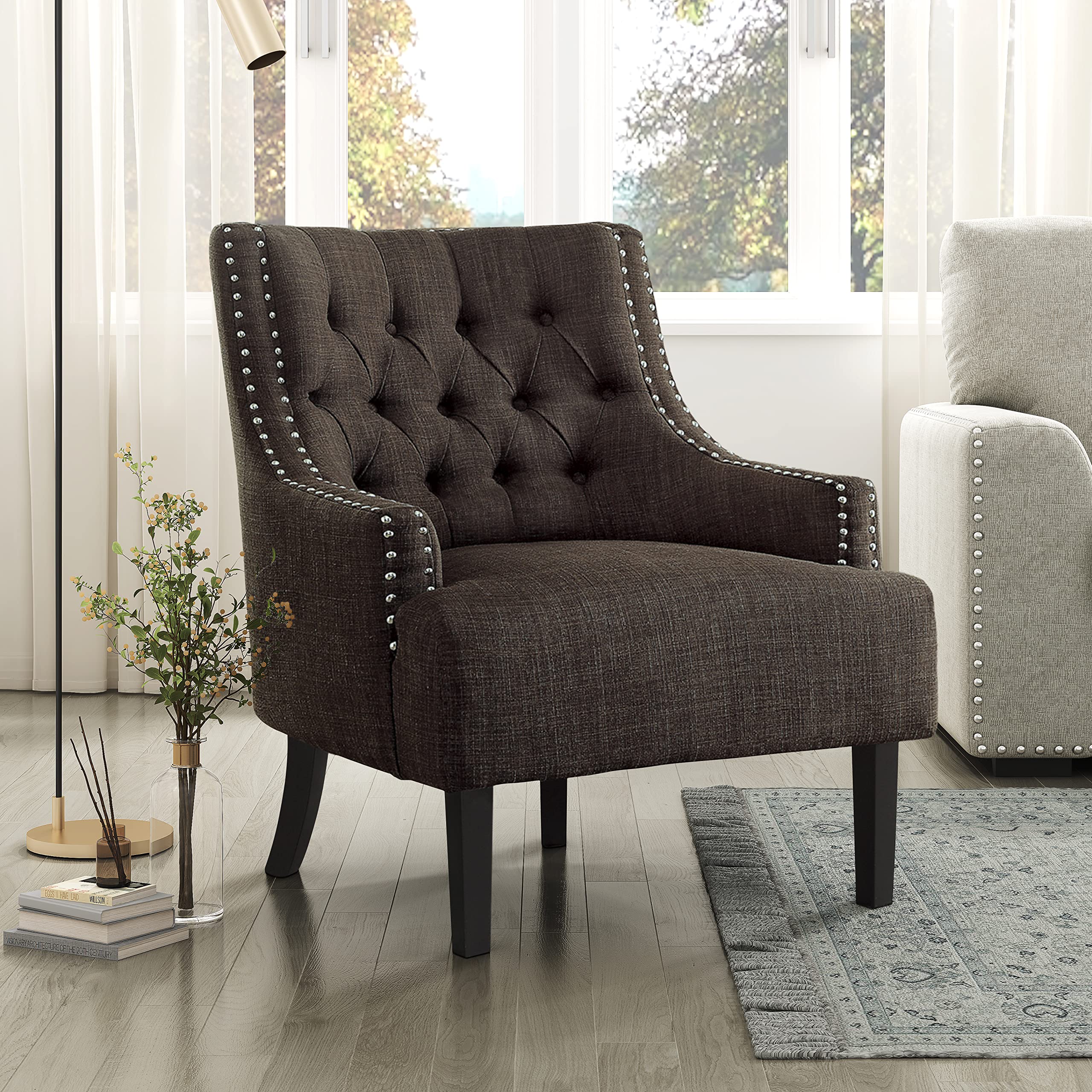 Amazon.com: Lexicon Accent Chair Reading Chair Comfy Chair for