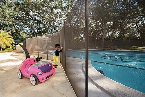 Miniatura 2 de Kit de cerca para piscina por Life Saver para que la coloques tú mismo, 4 x 12 pies, 6 secciones + puerta + guía de broca, Negro