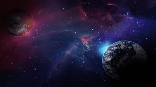Cosmos 4K Screensaver Nebula Space 4K Floating in Space and Planets Screensaver with Chill Sounds -