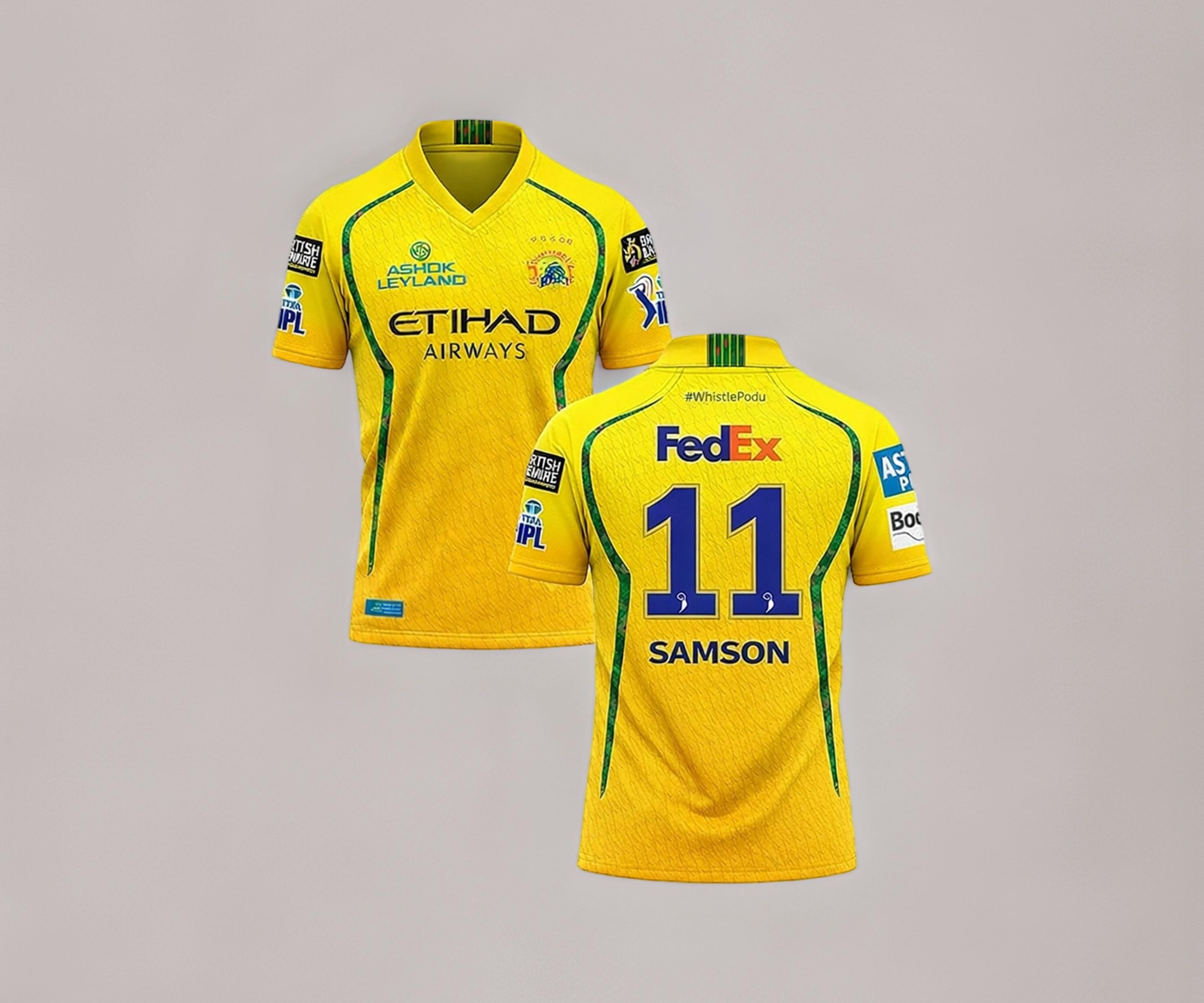 New CSK Jersey 2026 Samson Jersey for Men & Boys
