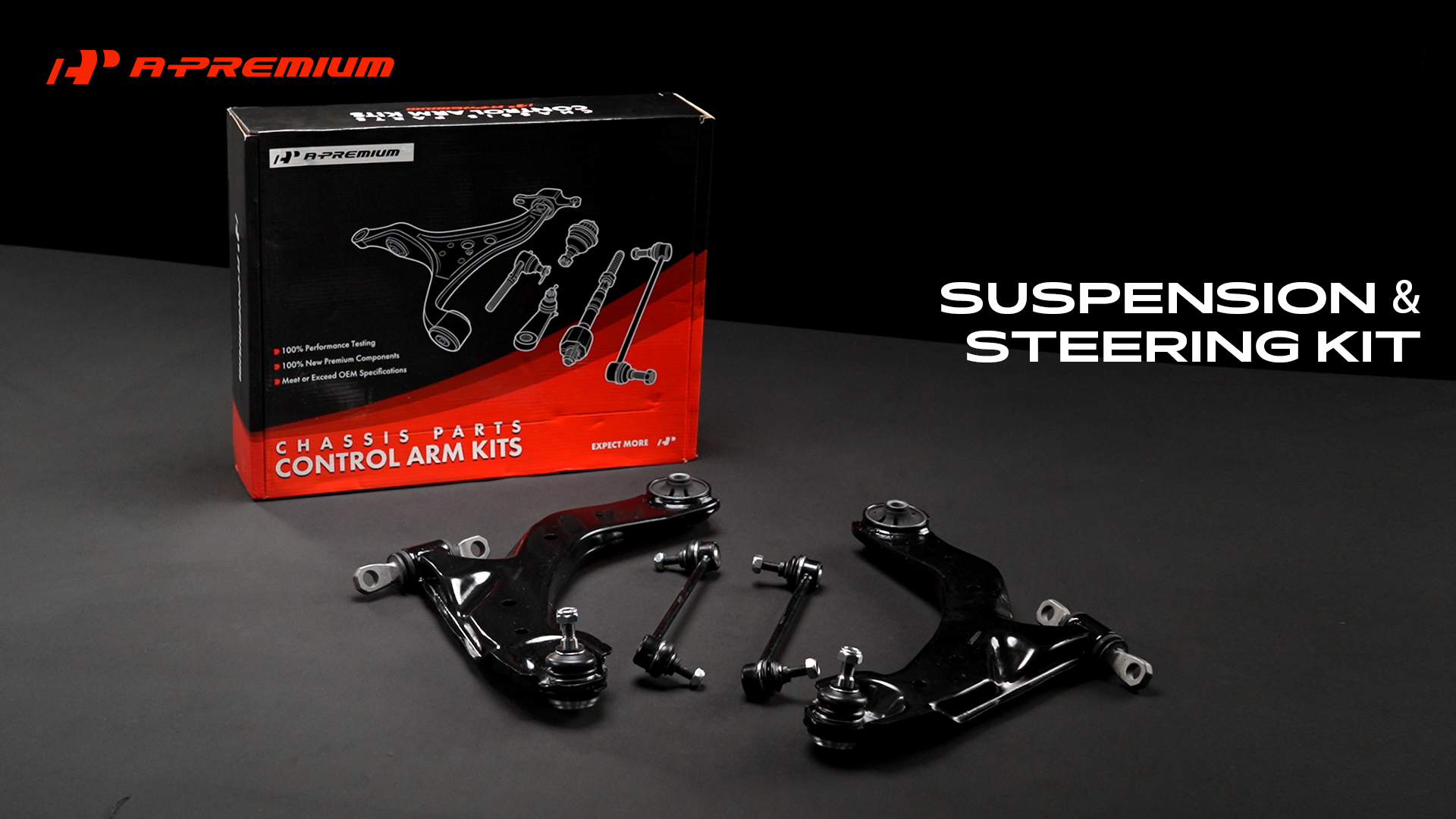 Amazon.com: A-Premium 4Pcs Front Suspension Kit, Lower Control Arm
