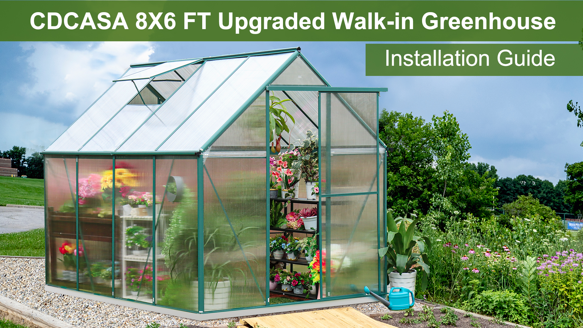 Amazon.com : CDCASA Greenhouse for Outdoors, 8.2x6.2 FT
