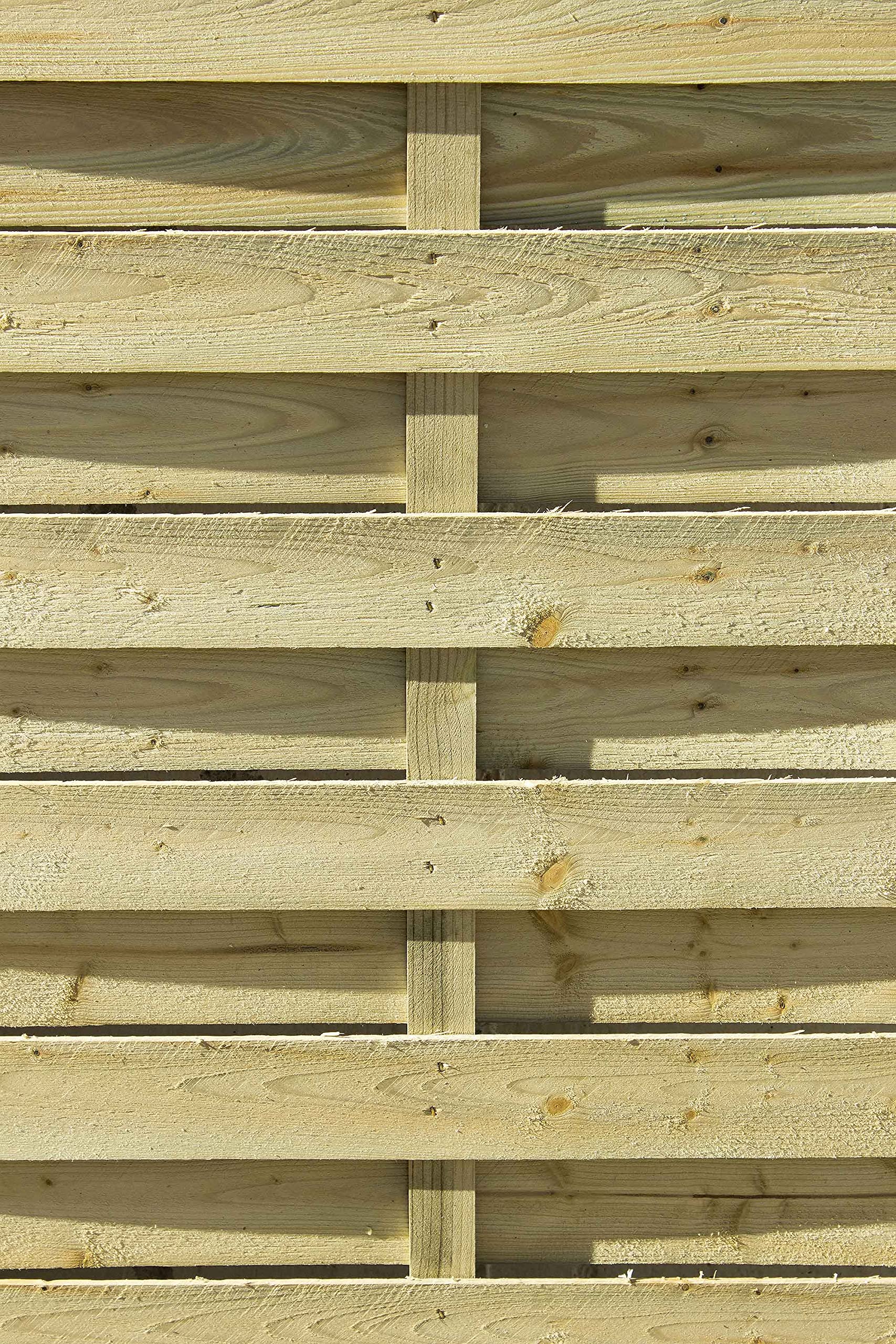 AVANTI TRENDSTORE - Larissa - 1x Recinto intrecciato in legno massiccio di pino, misura 90x180 cm