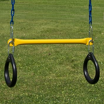 Swing-N-Slide Ring and Trapeze Combo أرجوحة سوداء
