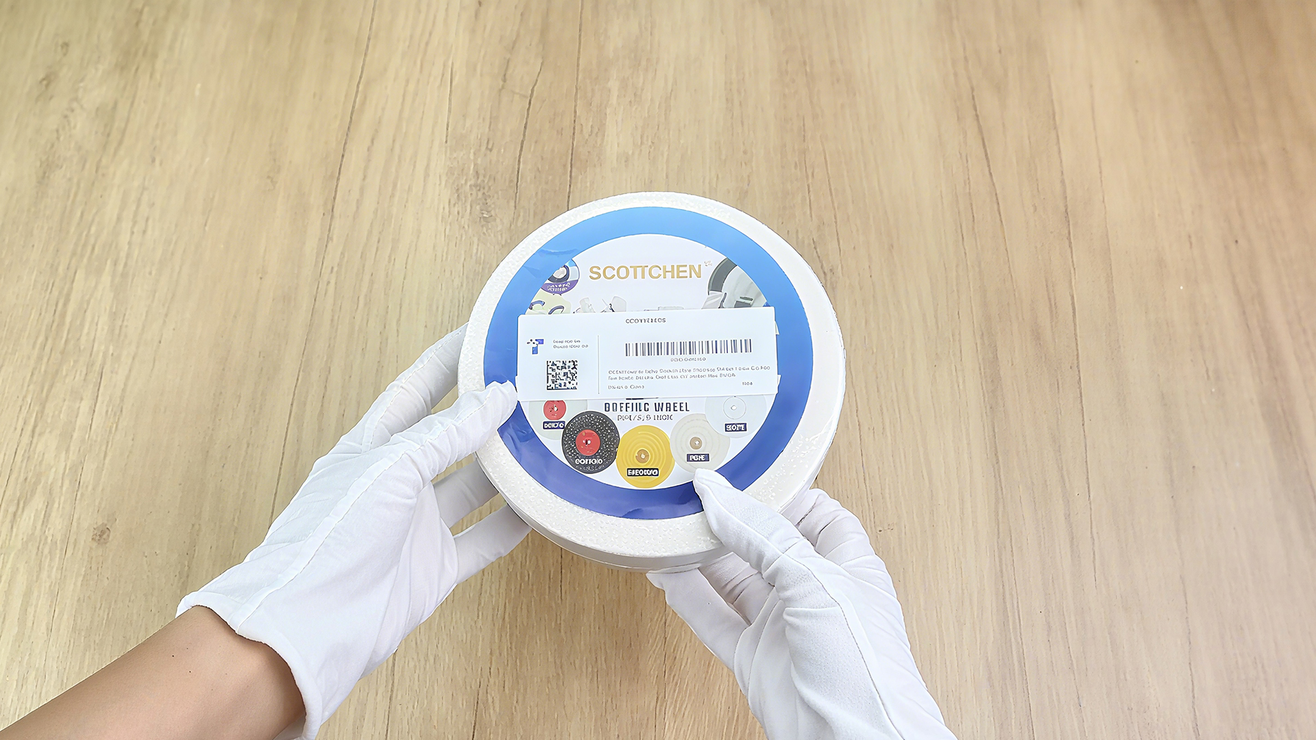 Image of SCOTTCHEN Buffing Polishing Wheel 6 inch (70 Ply) Extra Thick for Bench Grinder Tool with 1 /2 inch Arbor Hole 2 PCS