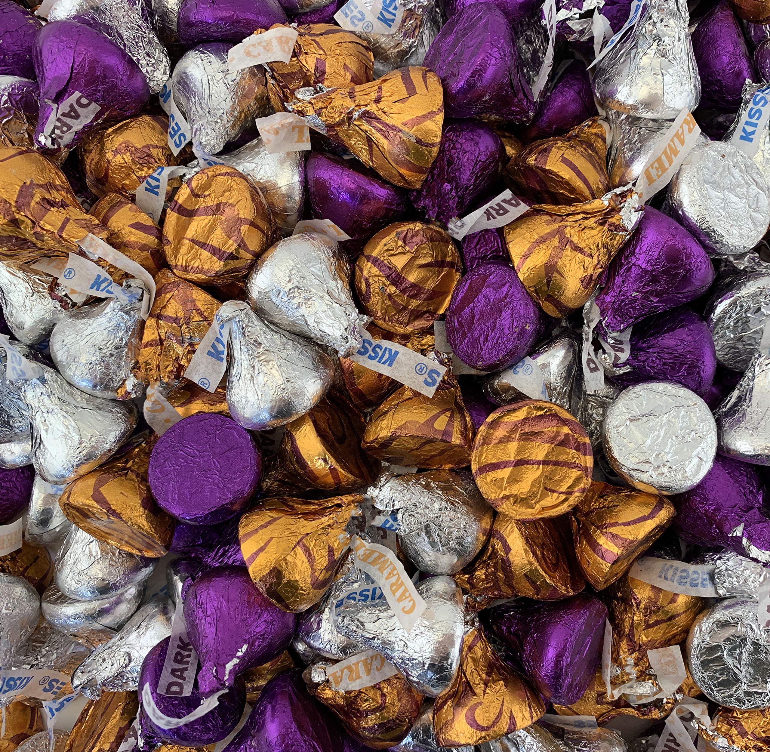 Buy HERSHEY'S KISSES Candy Assortment Milk Chocolate, Dark, Caramel, 2