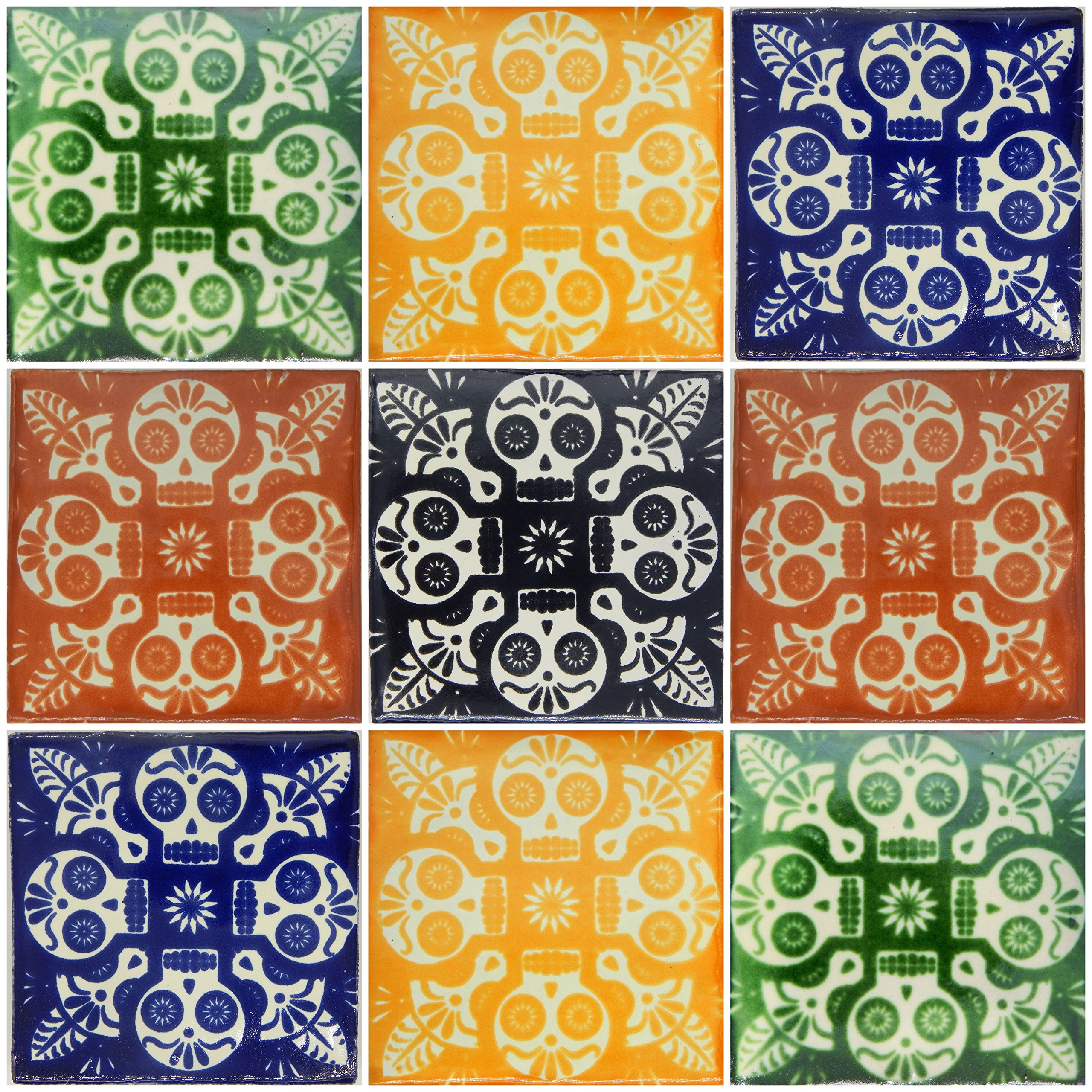 Amazon.com: COLOR Y TRADICIÓN 9 Mexican Tiles 4