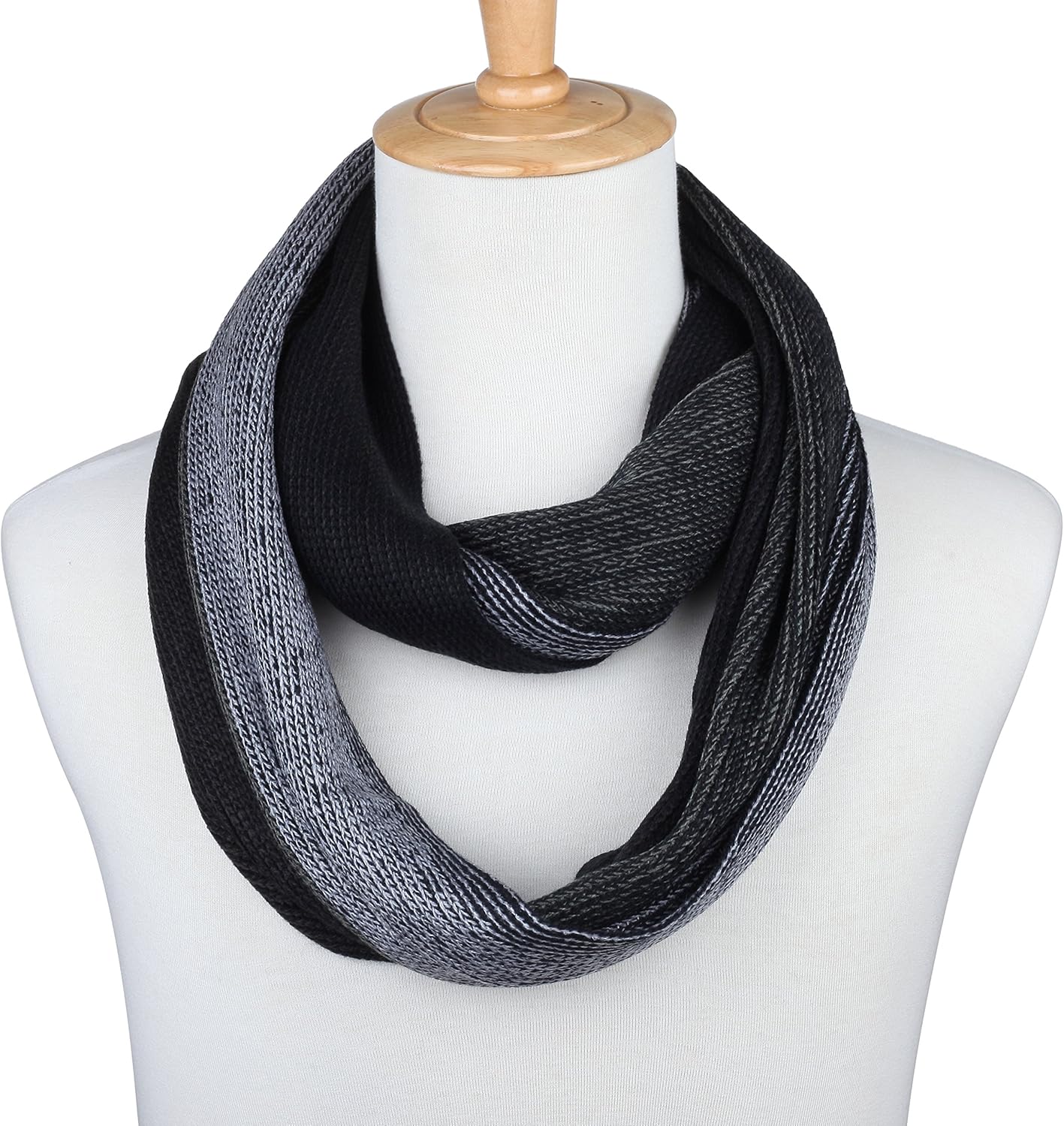 Marino Avenue Mens Scarf, Knit Striped Scarf, Long Winter Mens Scarves In An Elegant Gift Box - Image 5