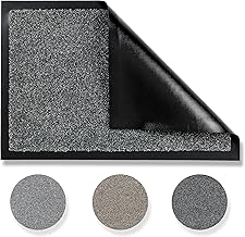 Paillasson de Haute qualité Intérieur & Extérieur - Anthracite - 40 x 60 cm - Tapis de propreté antidérapant résistant aux intempéries - Tapis résistant entrée, Couloir