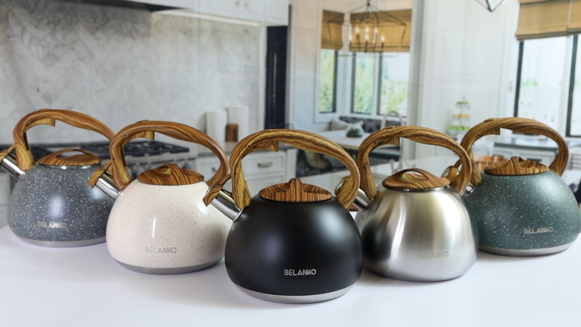 Amazon.com: BELANKO 2.7 Quart Tea Kettle for Stovetops - Food