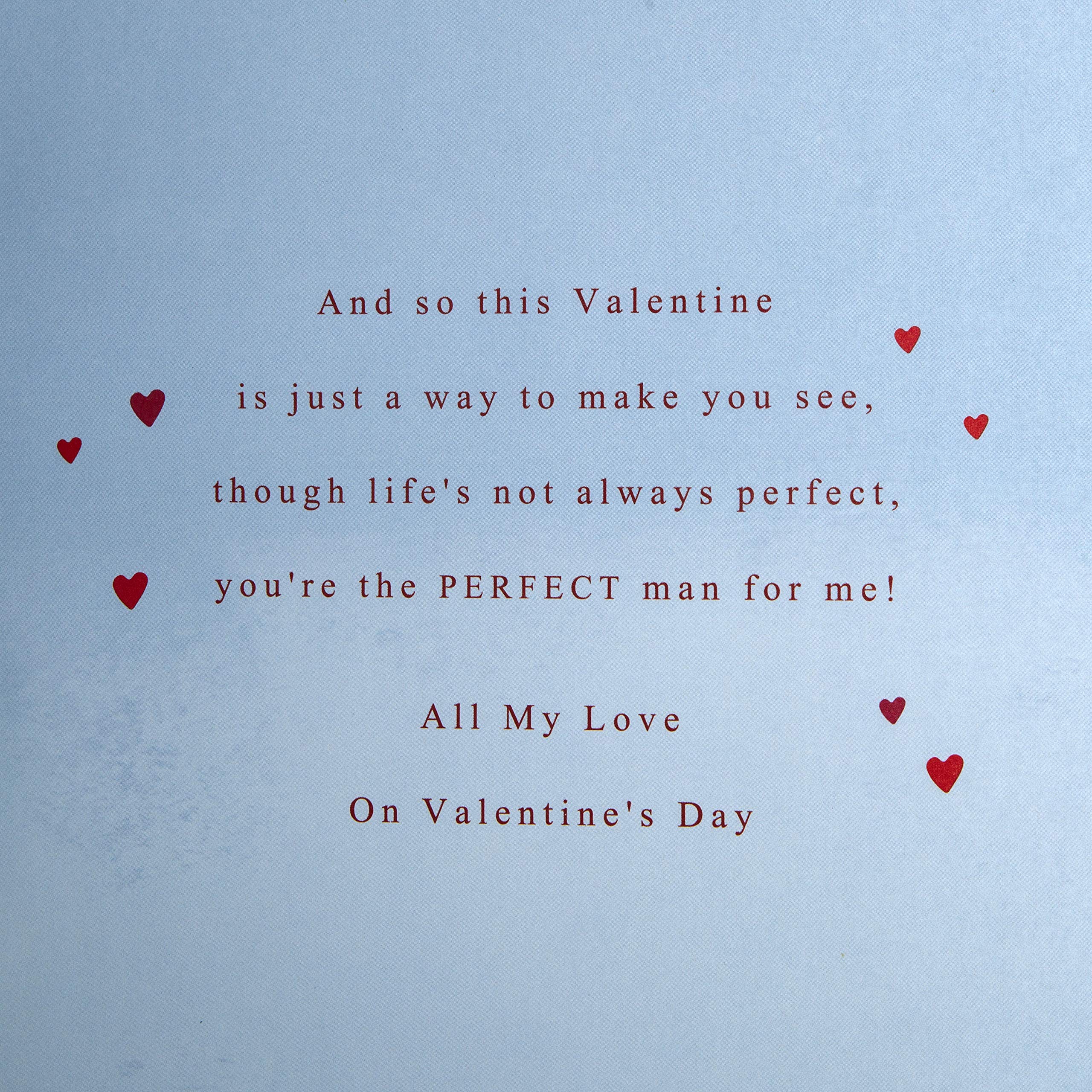 Hallmark Valentinstagskarte Für Ehemann – Mit Geprägtem Design & Vers, 26x18 Cm